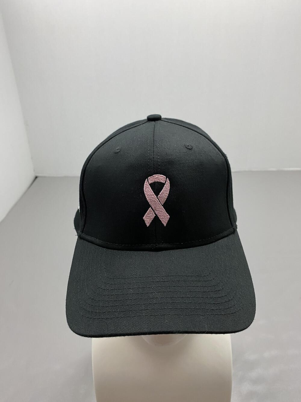 DaBella Pink Ribbon Hat Cap Strap Back One Size Black Port Authority Cap Mens